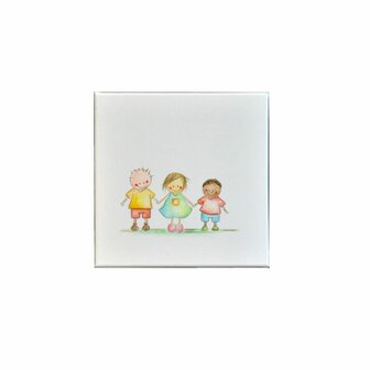 Rube &amp; Rutje best friends forever&nbsp;schilderijtje voor je babykamer muur te decoreren. Goedkoop en handgemaakt geboortecad