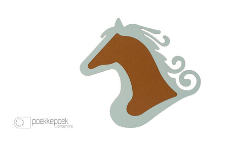 Mintgroen: Muur decoratie kinderkamer memobord prikbord, paard silhouet mintgroen. Online unieke  houten kinderkamer decoratie 