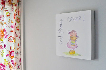 Rube & Rutje teddybeer babykamer muurdecoratie. Woonaccessoires voor je babykamer. Best friends forever. Een mooi lief schi