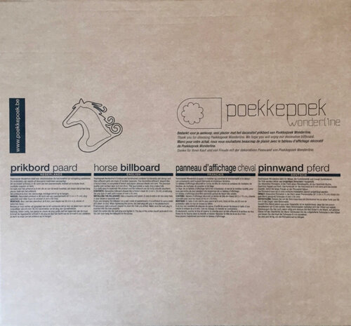 Kinderkamer prikbord paard hout natuur 75 x 67 cm dierendecoratie. Je houten lievelingsdier als cadeau. Dieren decoratie prikbo