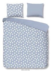 Good Morning Dots blauw of groen dekbedovertrek