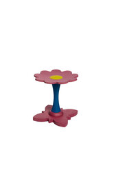 Houten kinderkruk fuchsia bloem klein