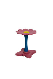 Houten kinderkruk fuchsia bloem medium
