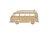 Naam decoratie houten VW T1 surf bus