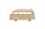Naam decoratie houten VW T1 surf bus